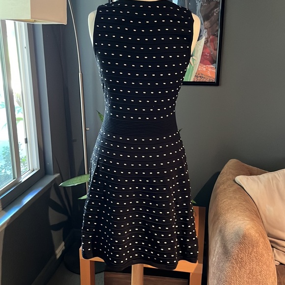 Ann Taylor dress, black with one dots - Picture 4 of 9